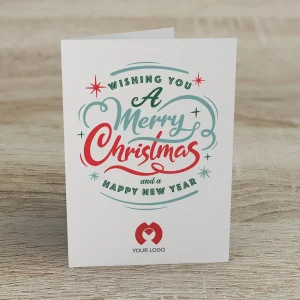 Image of an example personalised christmas card