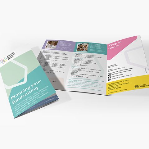 Sheffield Hospitals Charity folded leaflet
