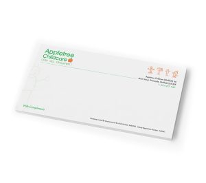 Appletree Childcare compliment slips