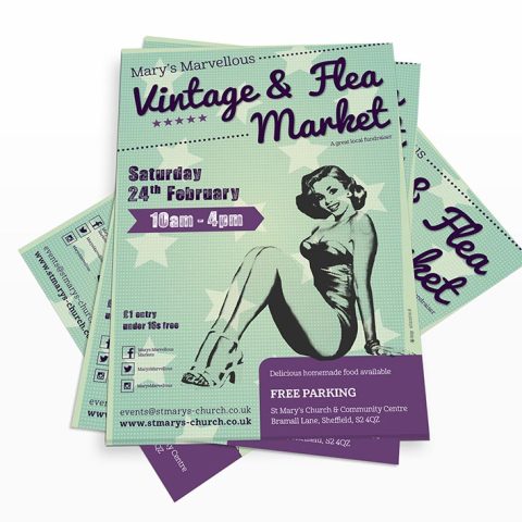 St Mary's Vintage and Flea Market leaflet
