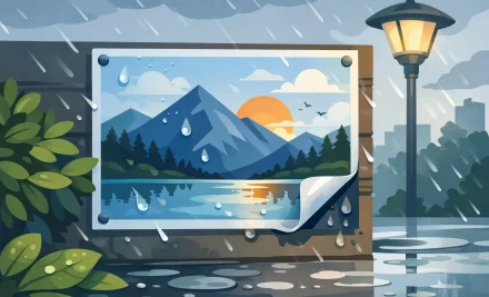 Are Posters Waterproof? Materials That Last Outside